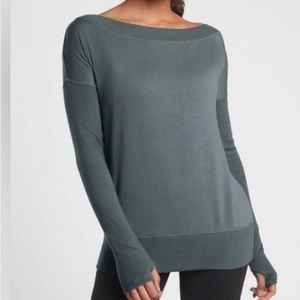 VGUC Athleta S Metropolis Grey Studio Barre Sweatshirt